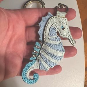 Kate Spade Seahorse Key Chain fob w/ crystals